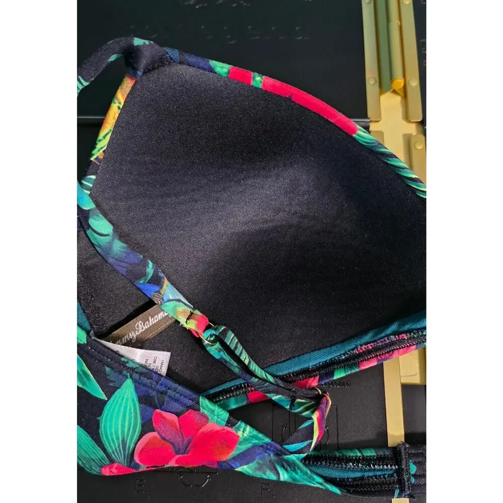 Tommy Bahama‎ Womens XL Bikini Top Tropical Summer Floral Resort Wear
